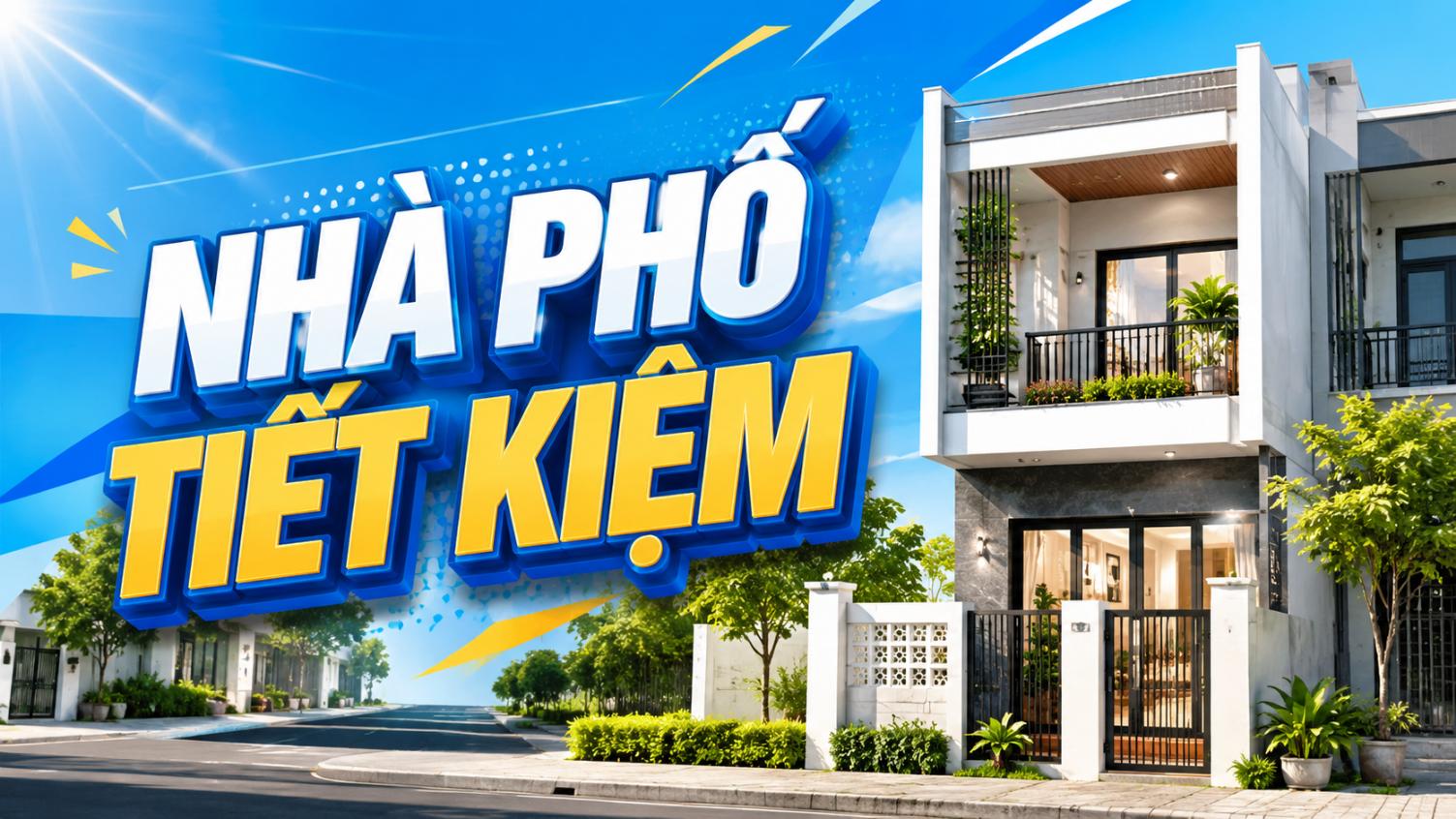 Hình công trình Nhà phố tiết kiệm – Chọn vật tư theo từng giai đoạn xây nhà